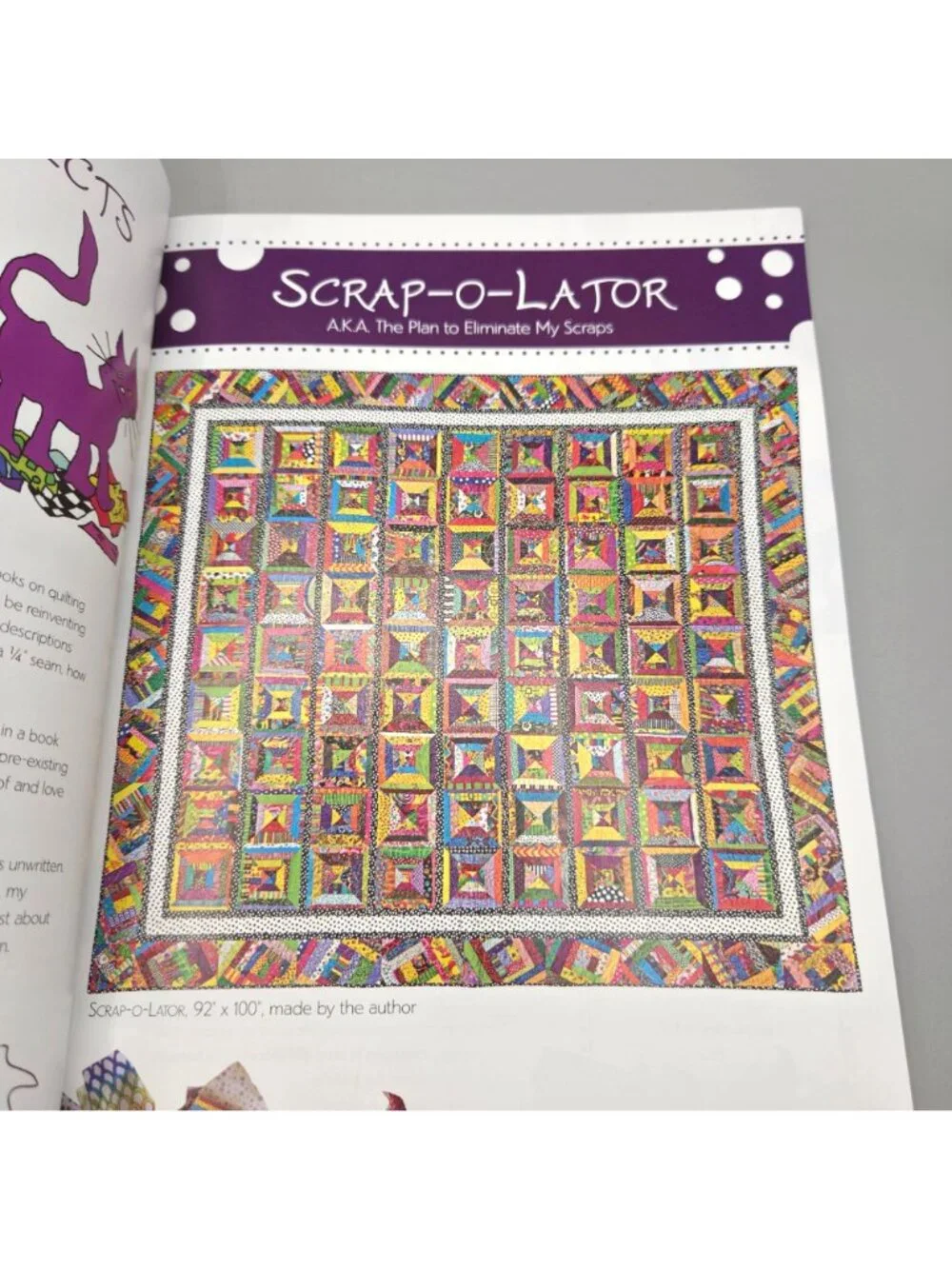 Scrap-O-Lator Quilts & More Dianne Springer Sewing Craft Book Beginners Experts